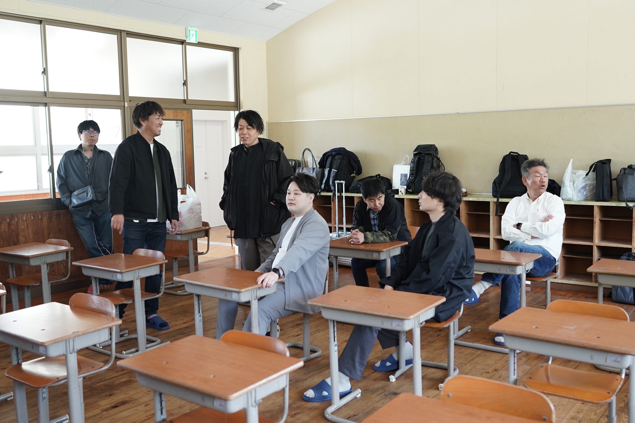 YAMAGA BASE で研修を行う様子
